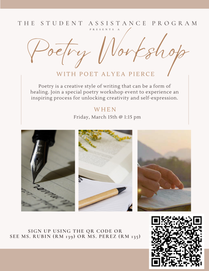 poetry workshop flyer