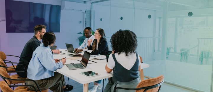 group meeting in conference room