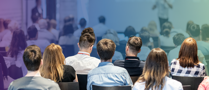 professionals attending a conference
