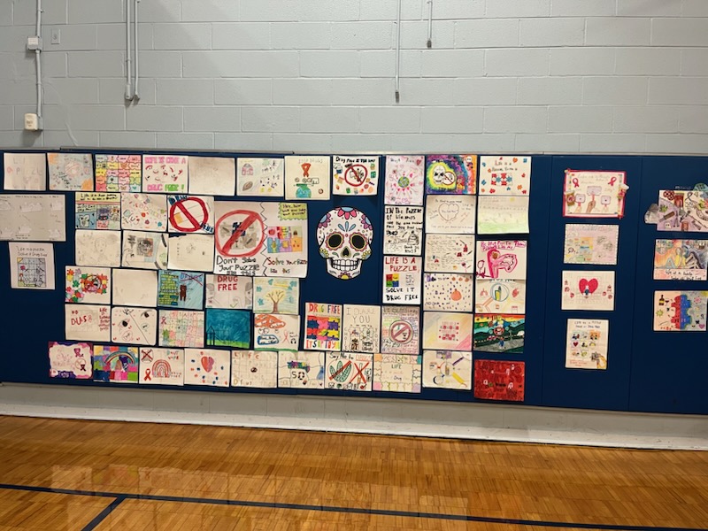 submitted posters for red ribbon week