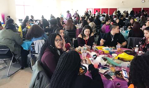 group shot at the 2018 young women's conference