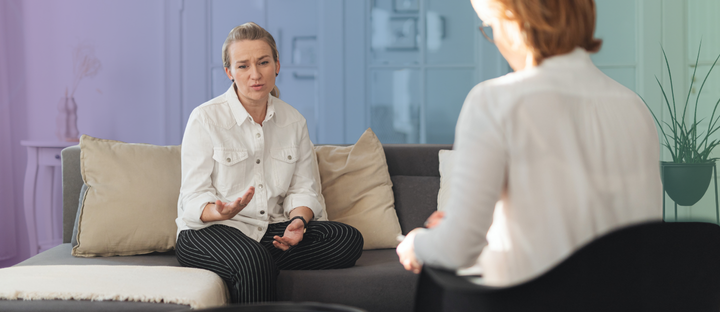 Woman in counseling session